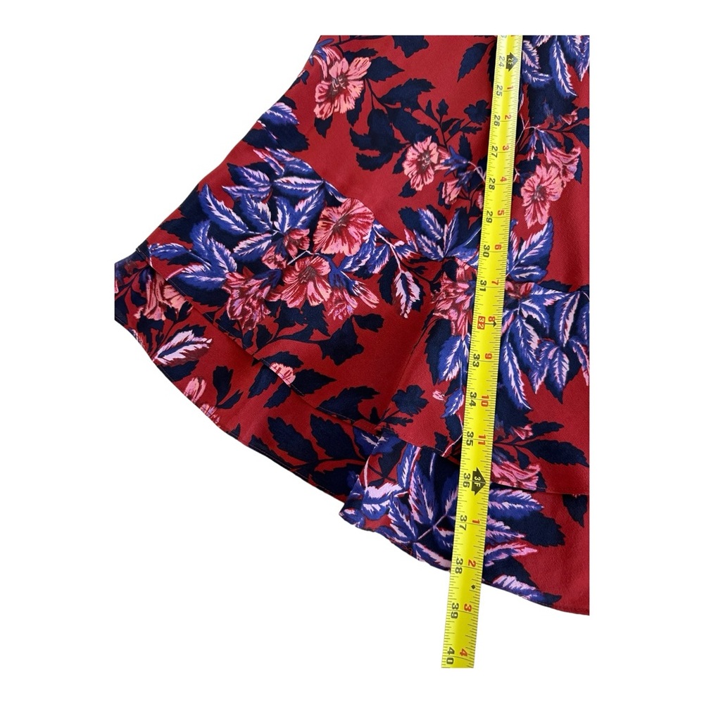 Rebecca Taylor Women's Floral Printed Summery Sleeveless Flare Silk Dress Size 2 - Picture 7 of 14